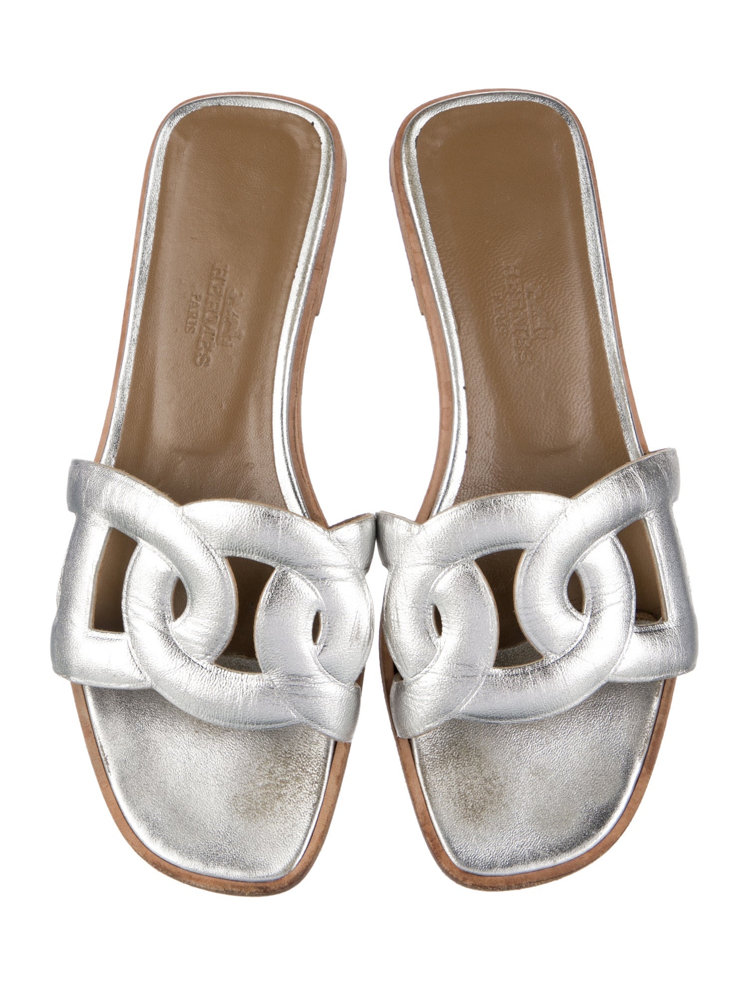 Hermès Omaha Leather Slides